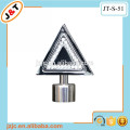 Haste de cortina de metal duplo telescópico com cortina de diamante finial